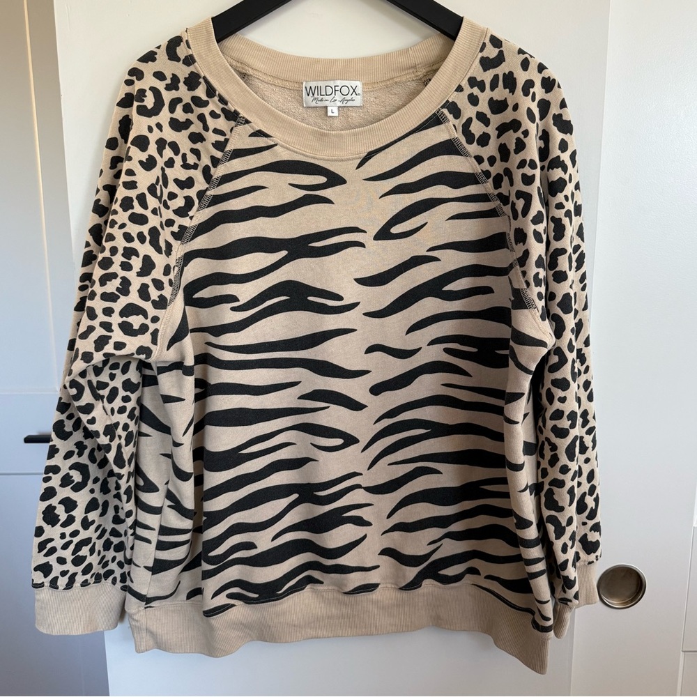 Wildfox Easy Tiger Sommers Sweatshirt Size Large